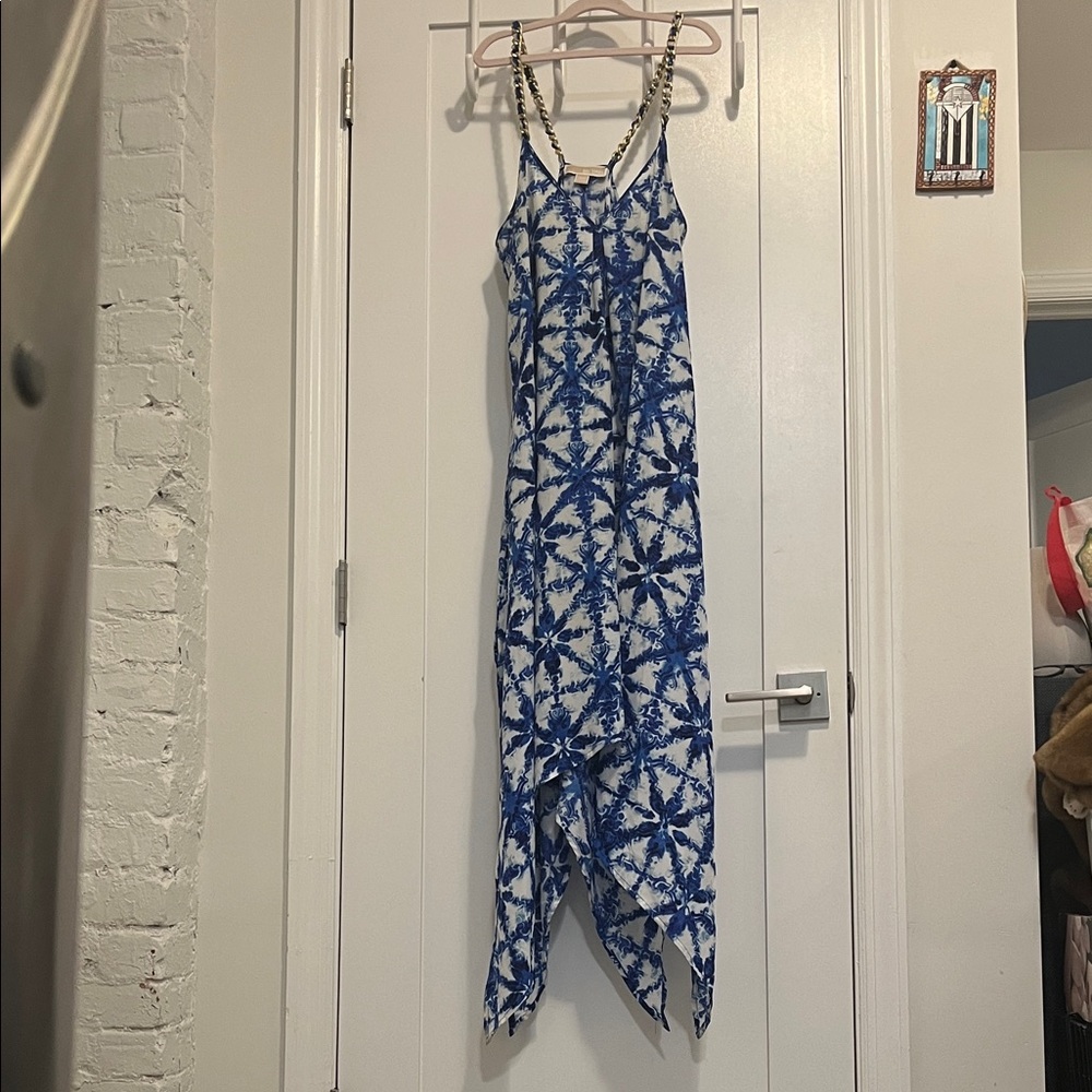 MICHAEL Michael Kors Blue and White Maxi Dress